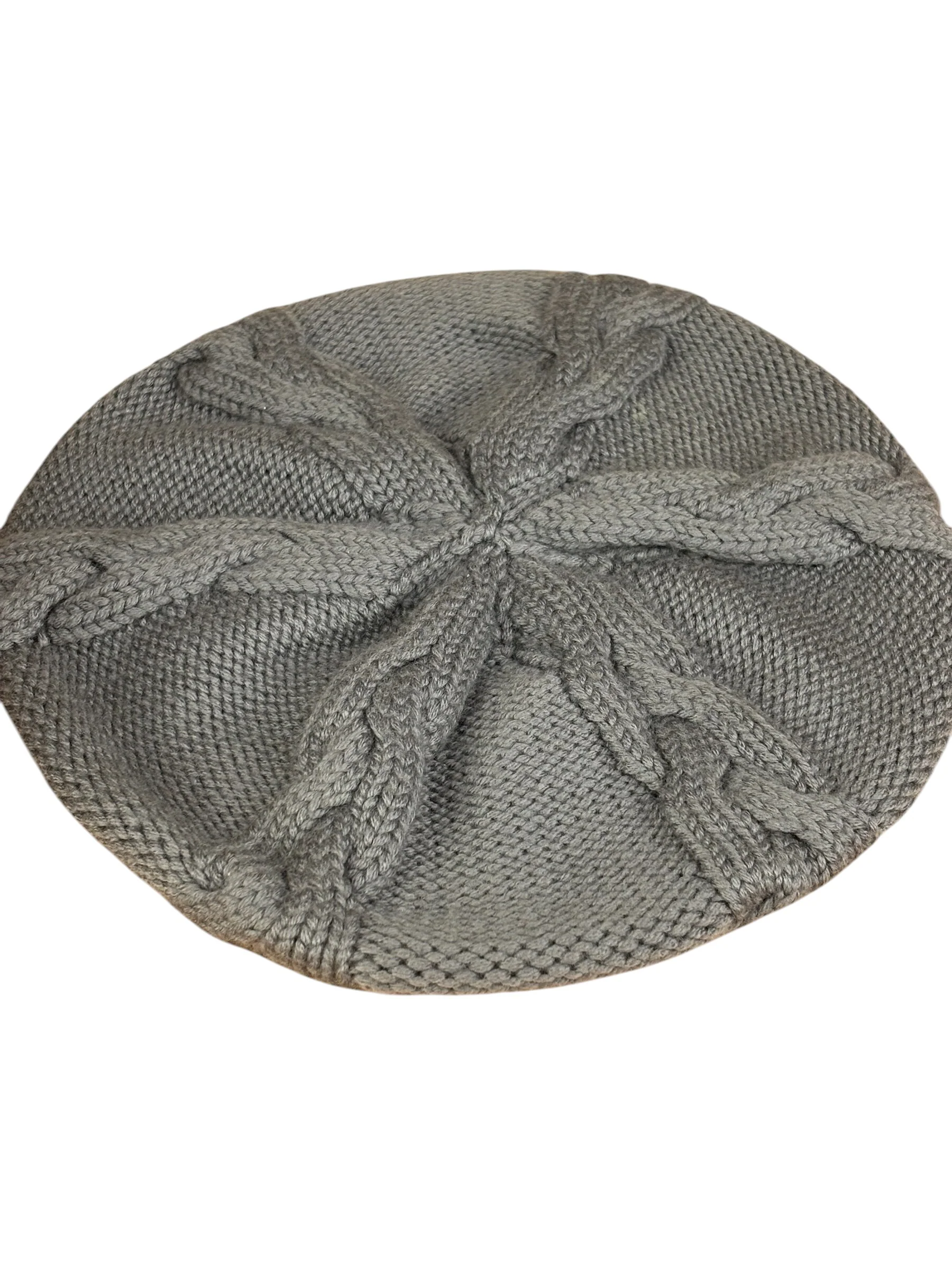 Louis Vuitton Grey Wool Knit Beret - Image 9