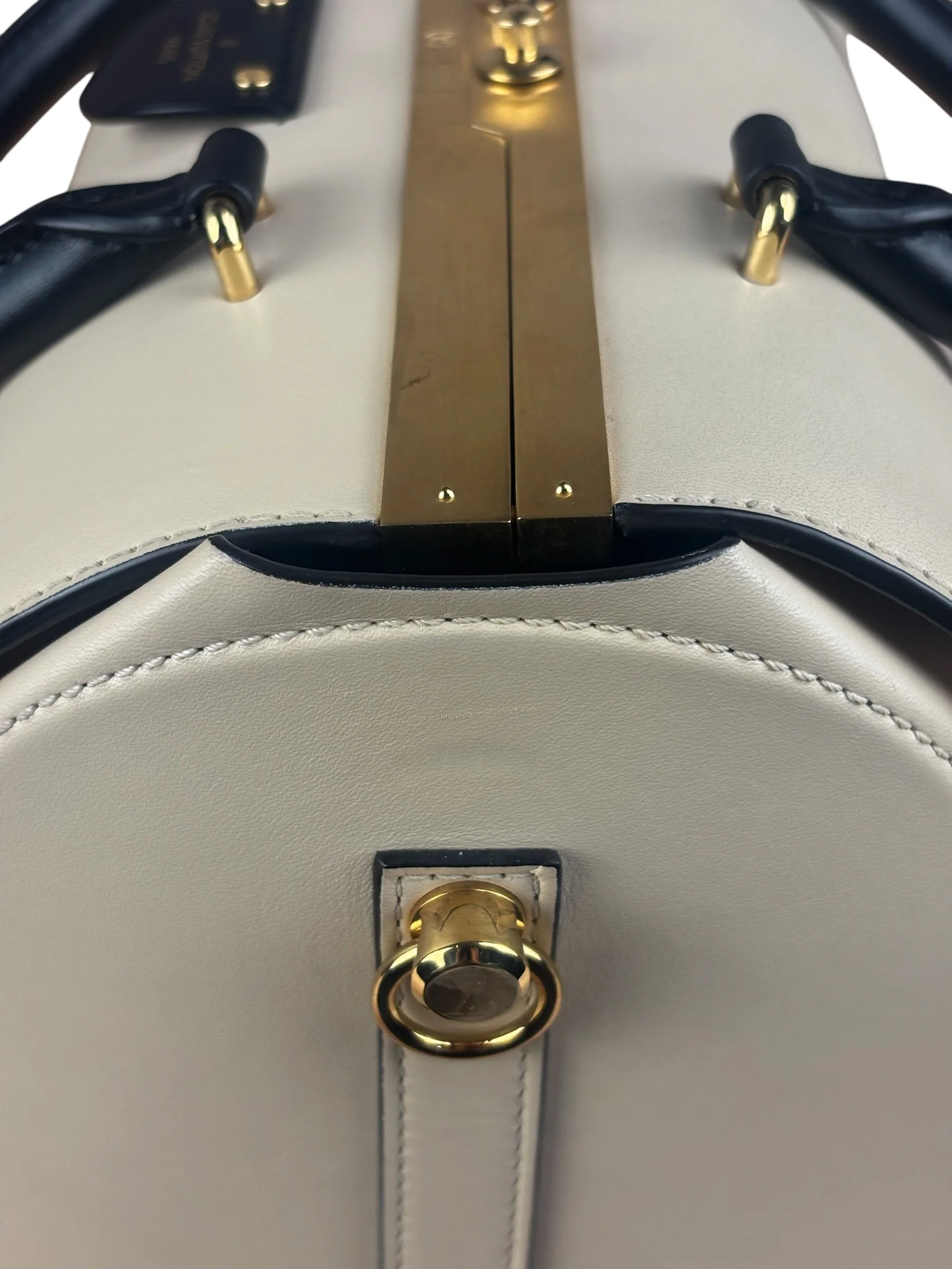 Louis Vuitton Ivory Cuir Orfevre leather Speedy Doctor 25 - Image 15