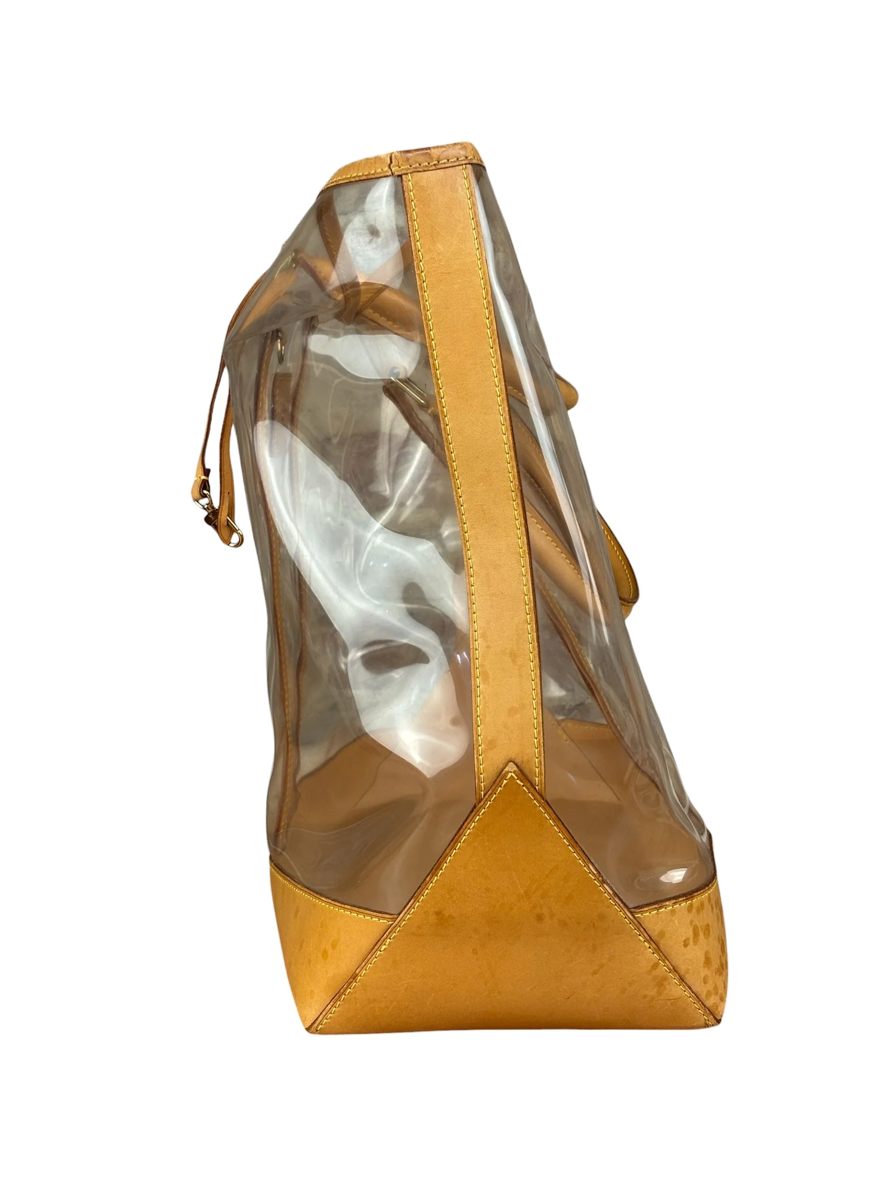 Louis Vuitton Limited Edition Transparent Vinyl Ambre Cabas Tote Bag GM - Image 3