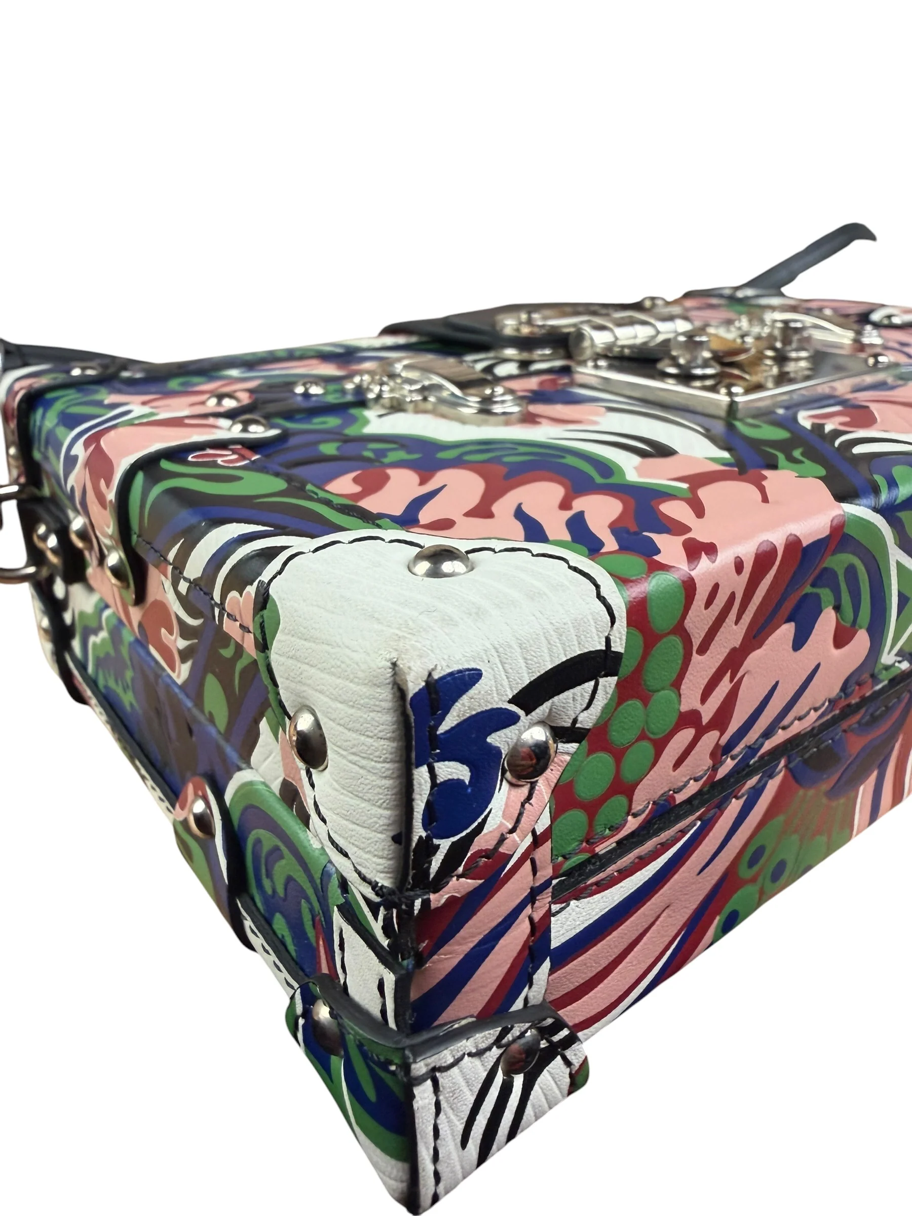 Louis Vuitton Multi-Color Leather Petite Malle Vanity Case - Image 12