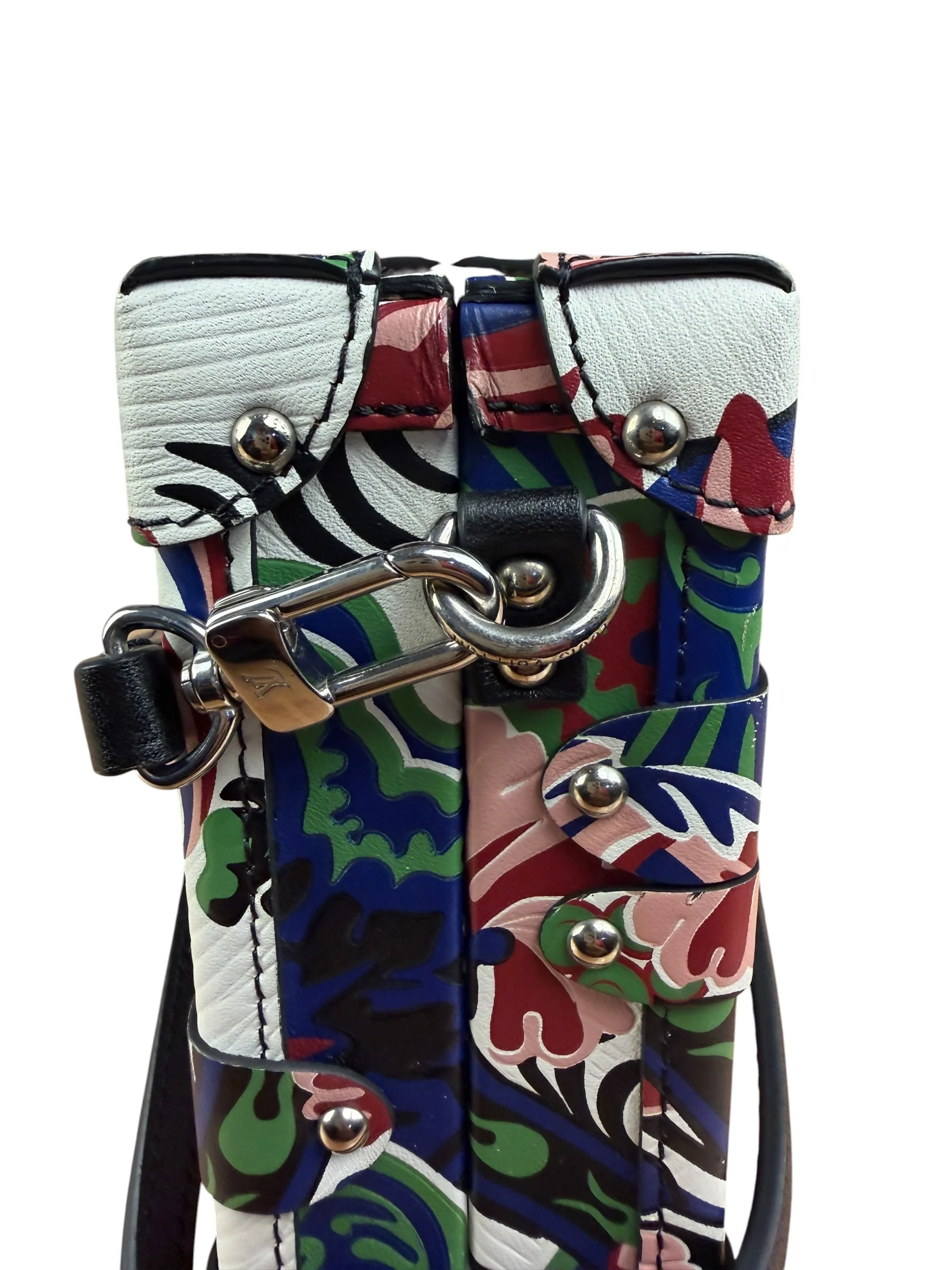 Louis Vuitton Multi-Color Leather Petite Malle Vanity Case - Image 7