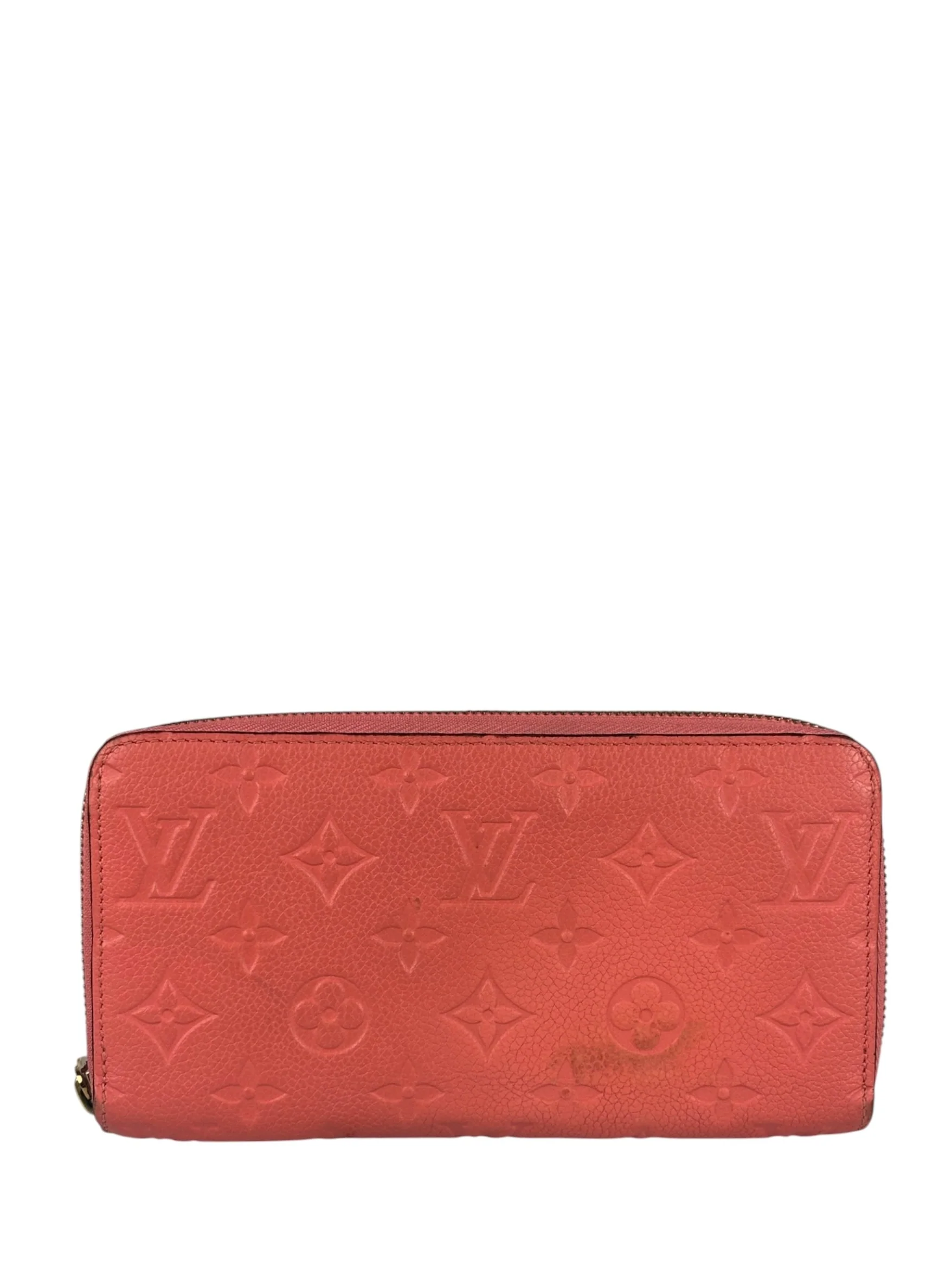 Louis Vuitton Pink Empreinte Leather Long Wallet