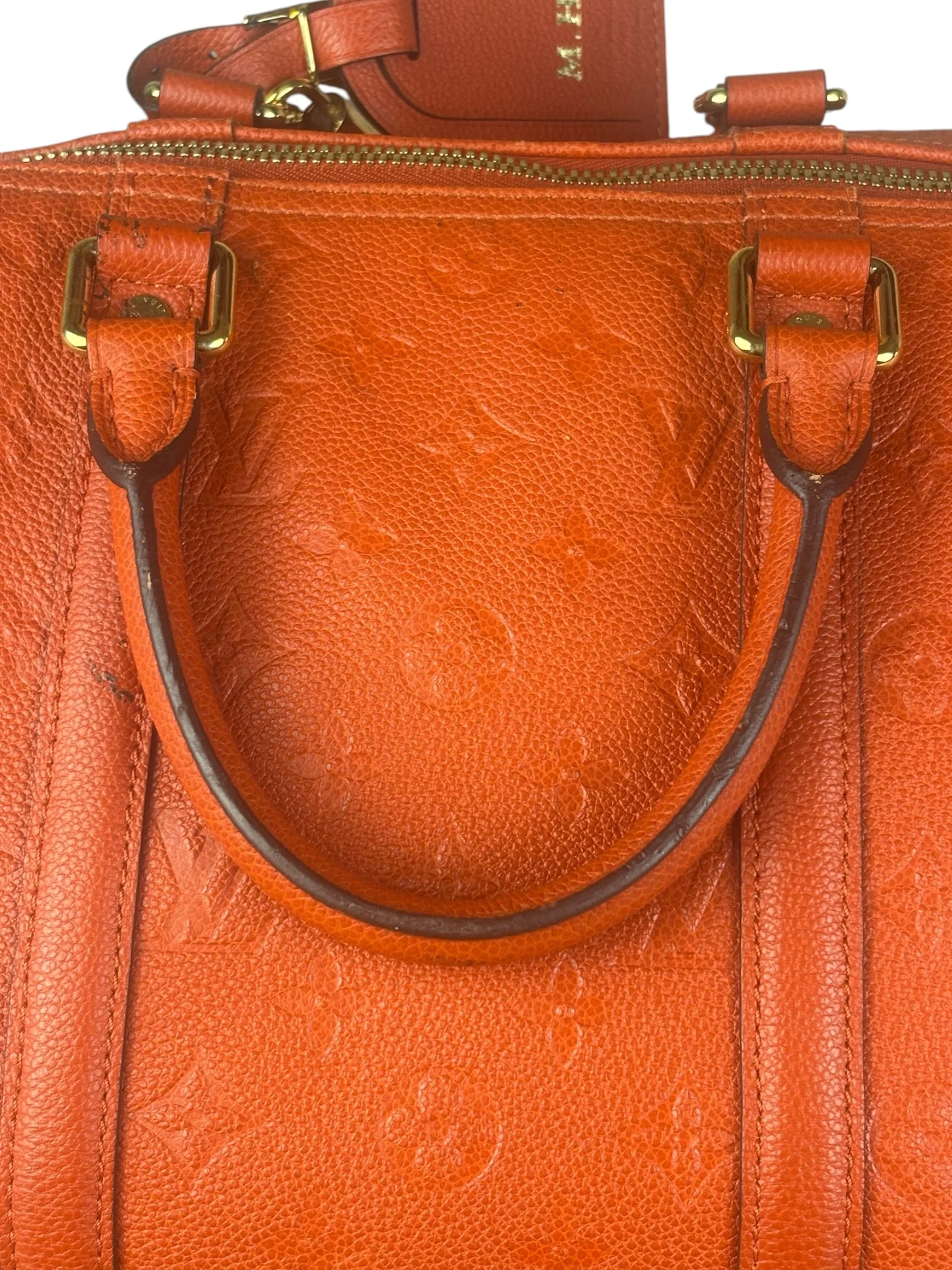 Louis Vuitton Red Empreinte Bandouliere 50 - Image 9
