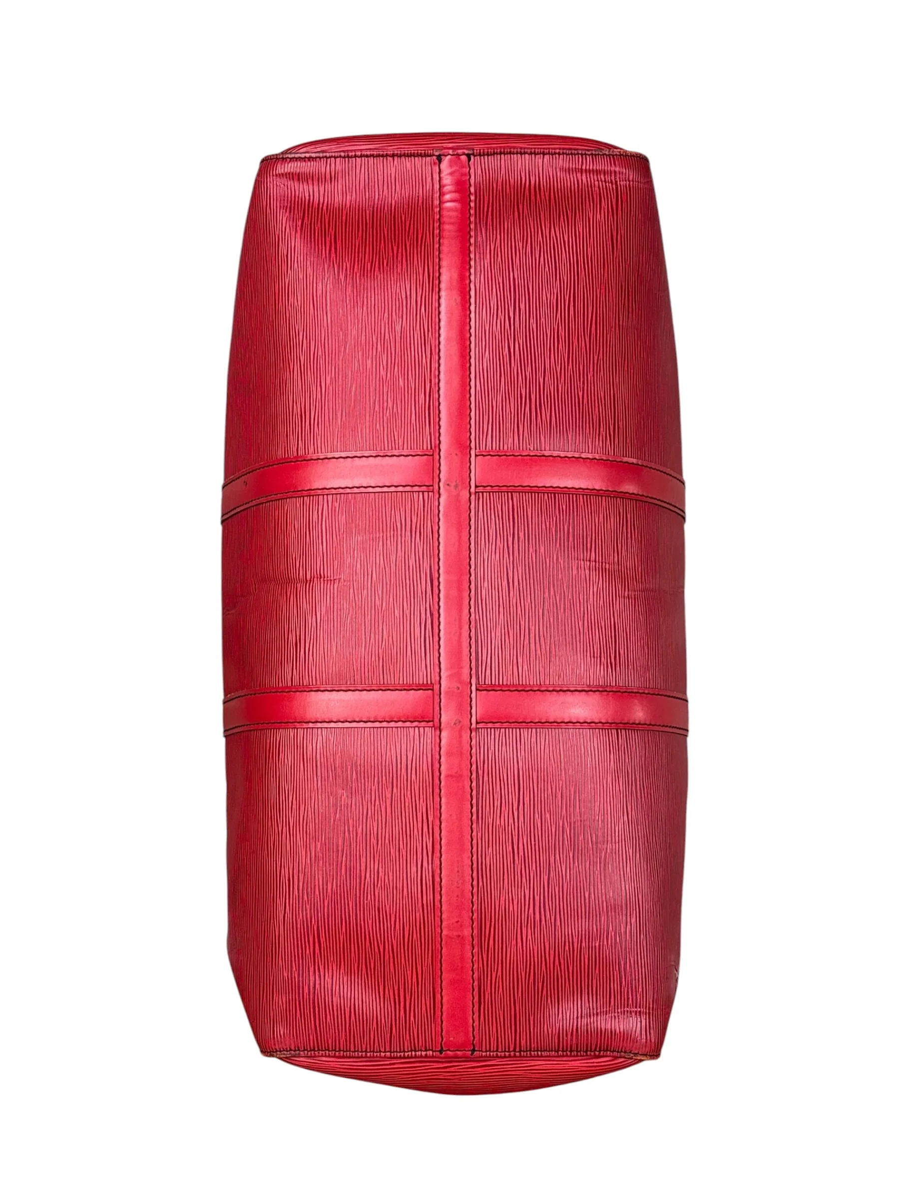 Louis Vuitton Red Epi Keepall Duffel Hand Bag - Image 17