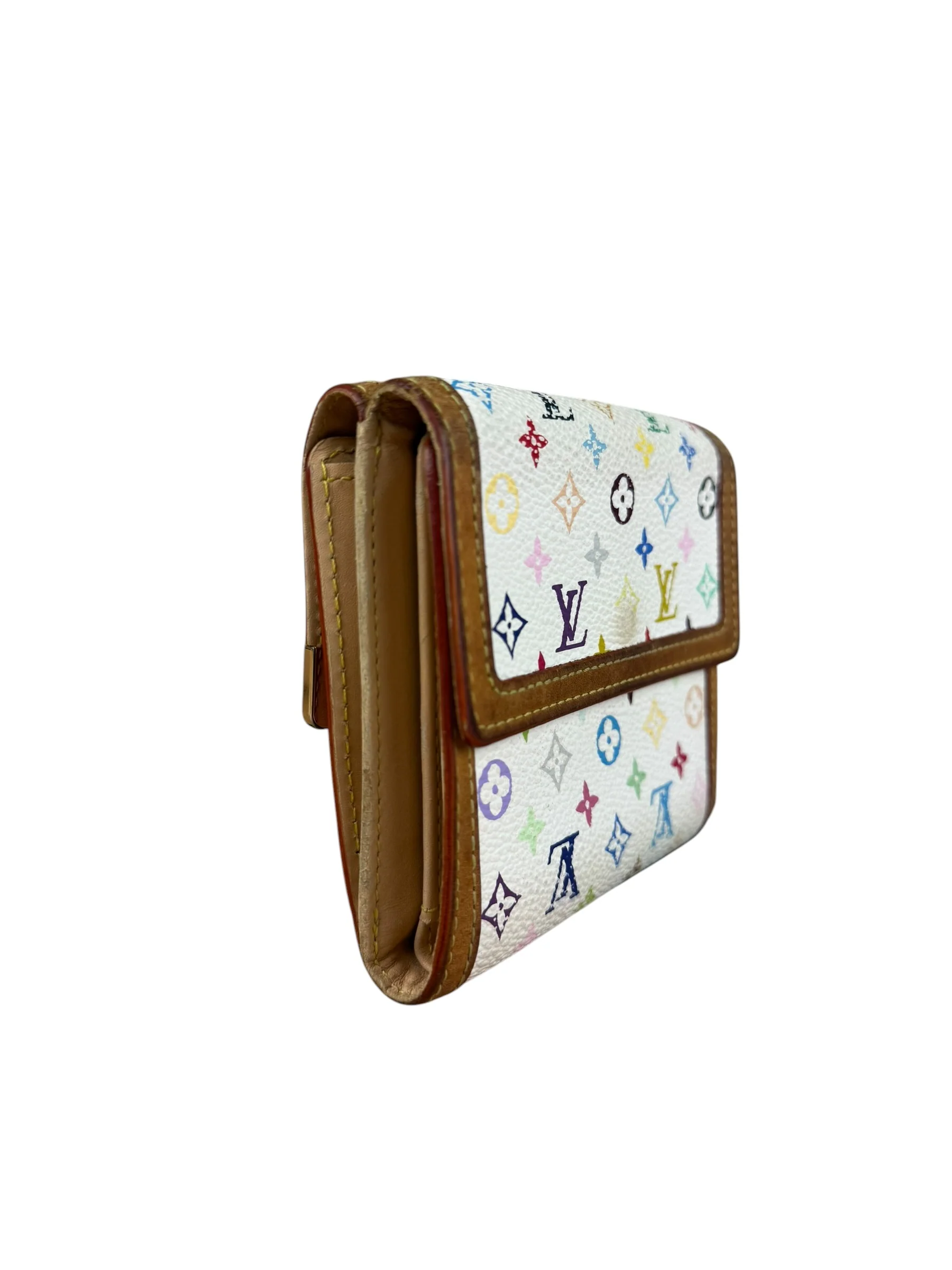 Louis Vuitton White Murakami Compact Wallet - Image 10