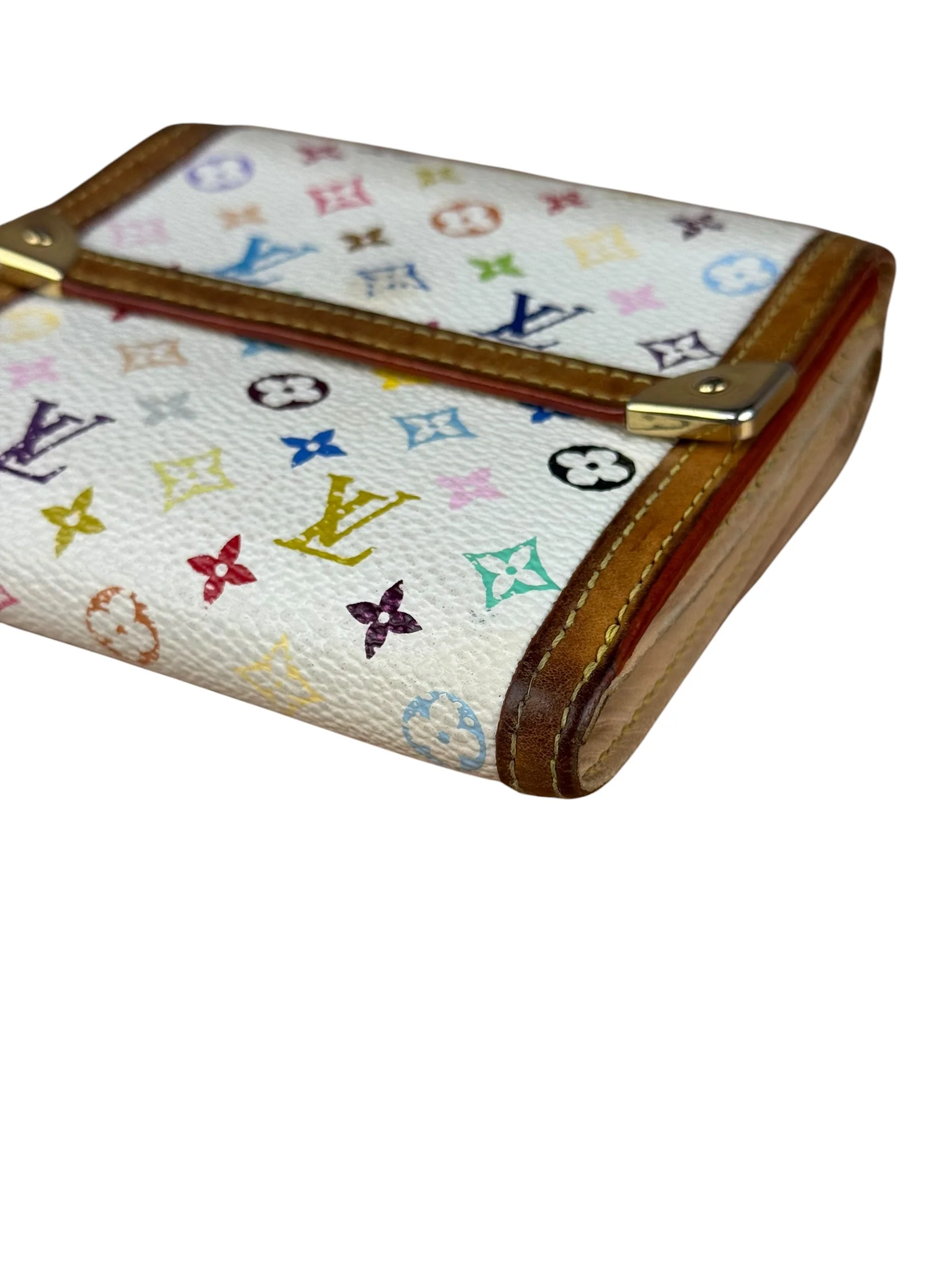 Louis Vuitton White Murakami Compact Wallet - Image 14
