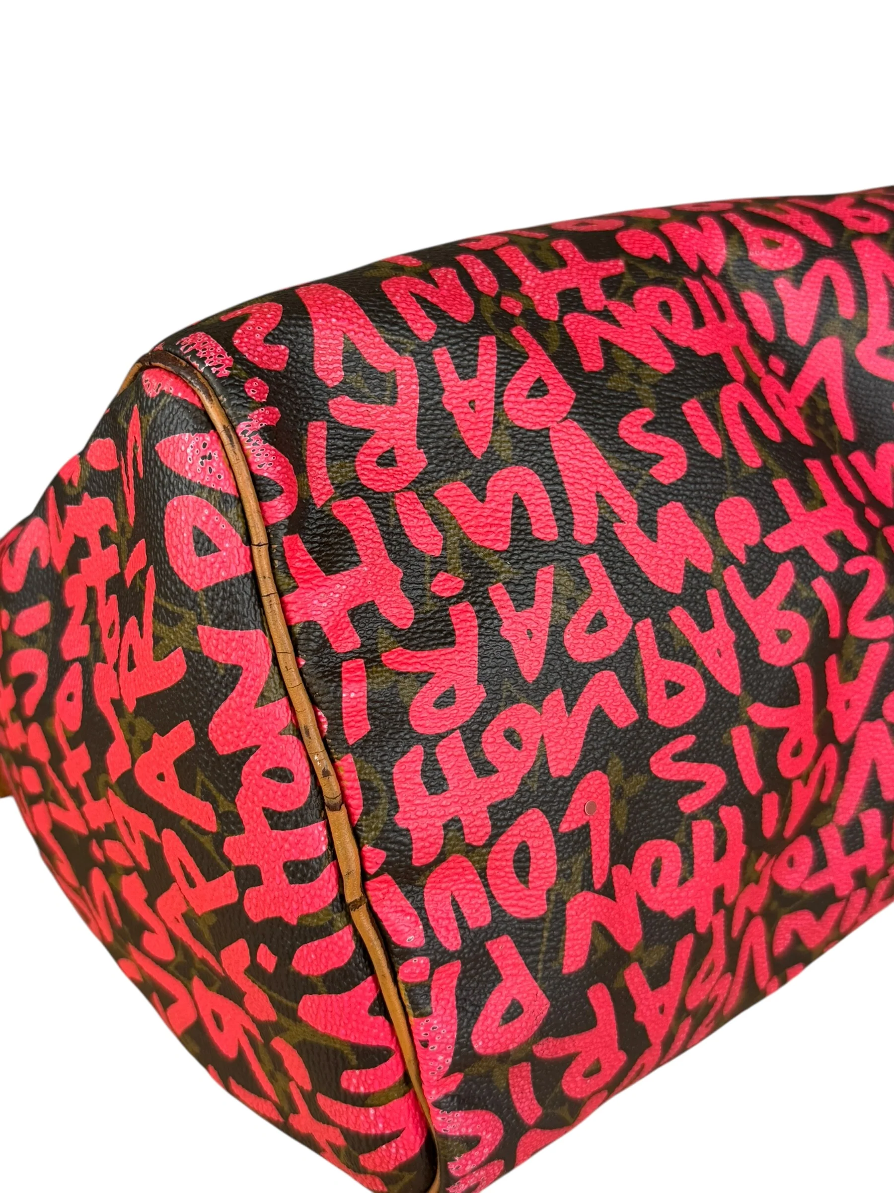 Louis Vuitton x Stephen Sprouse Graffiti Speedy 30 Pink - Image 20