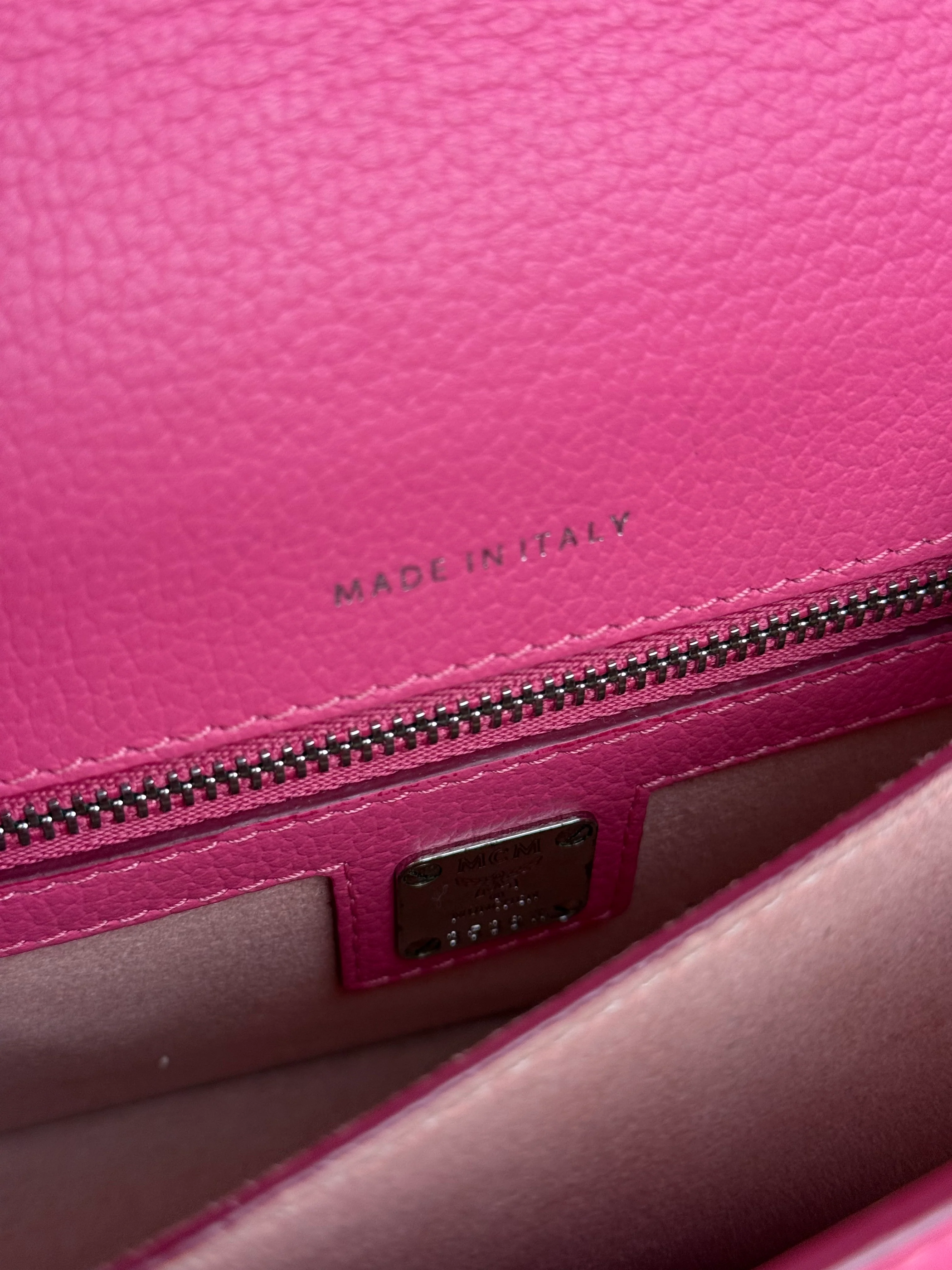 MCM Pink Leather Millie S Crossbody Bag - Image 14