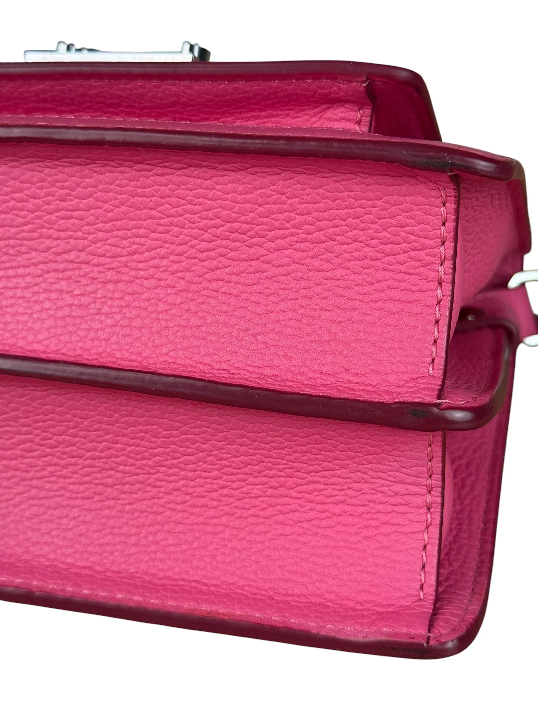 MCM Pink Leather Millie S Crossbody Bag - Image 7