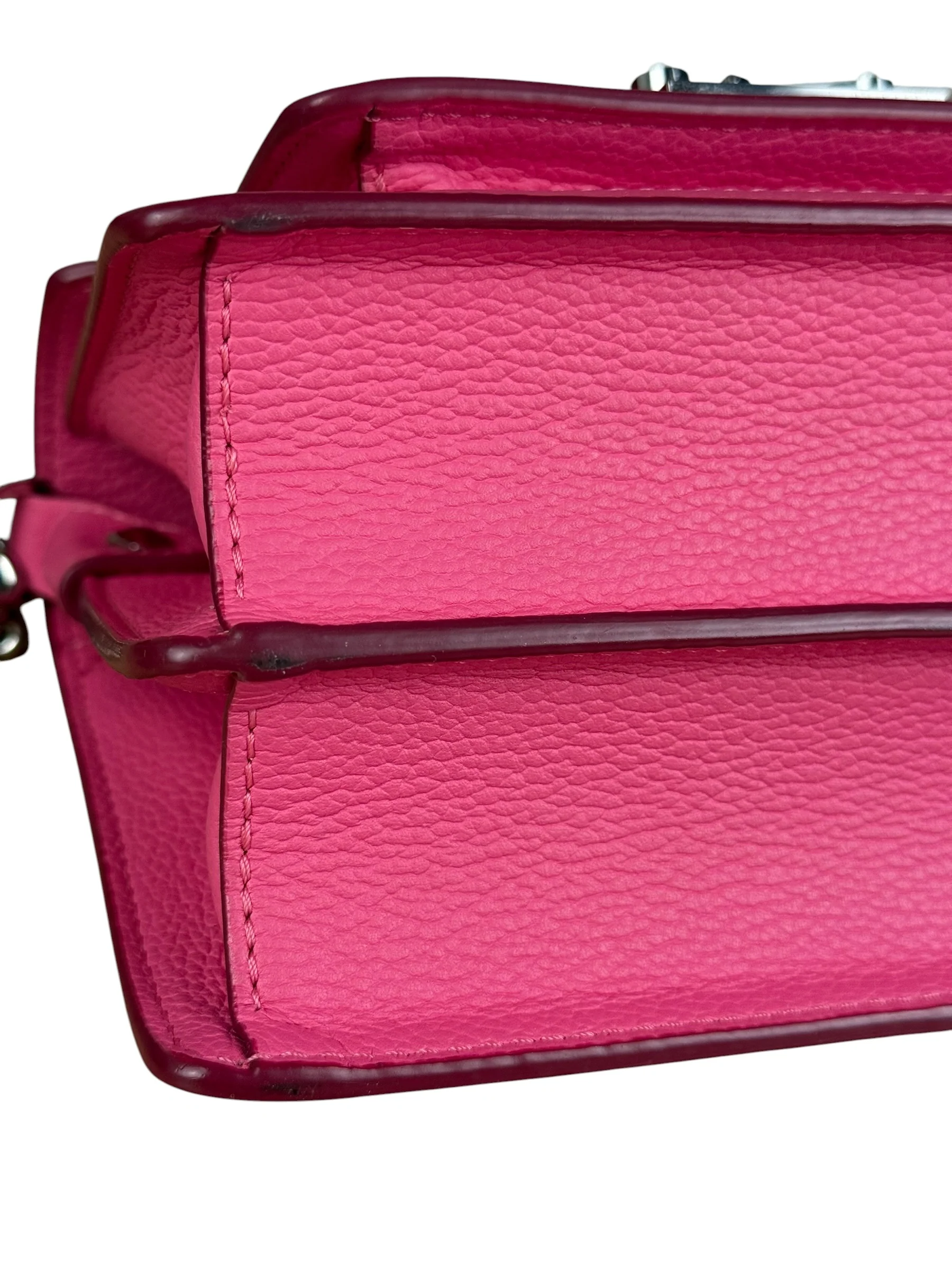 MCM Pink Leather Millie S Crossbody Bag - Image 8