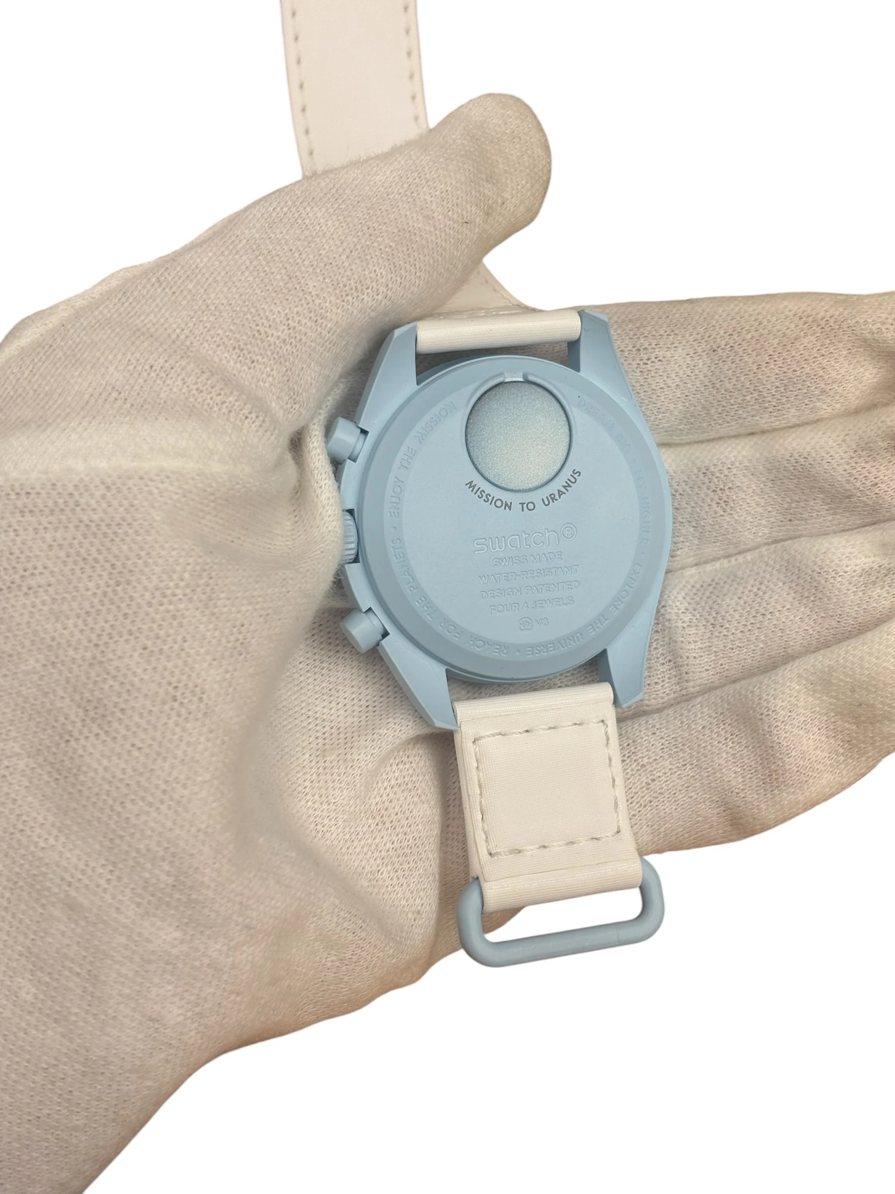 Omega X Swatch Baby Blue Speedmaster - Image 3