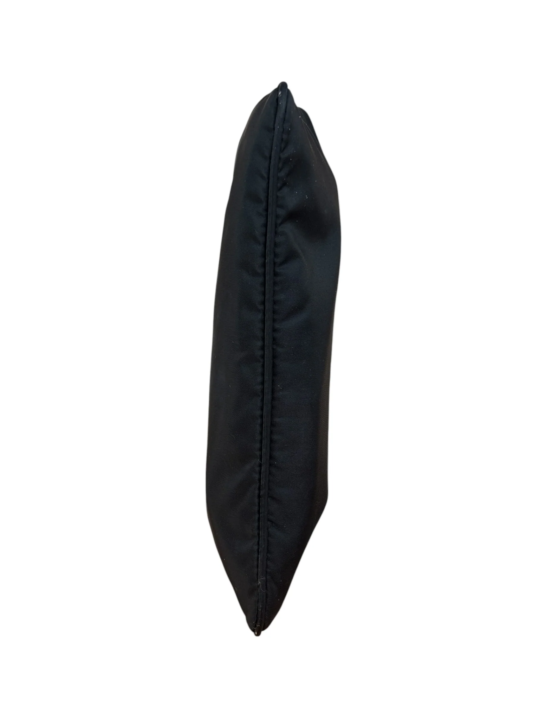 Prada Black Leather Trim Tessuto Nylon Pochette - Image 5