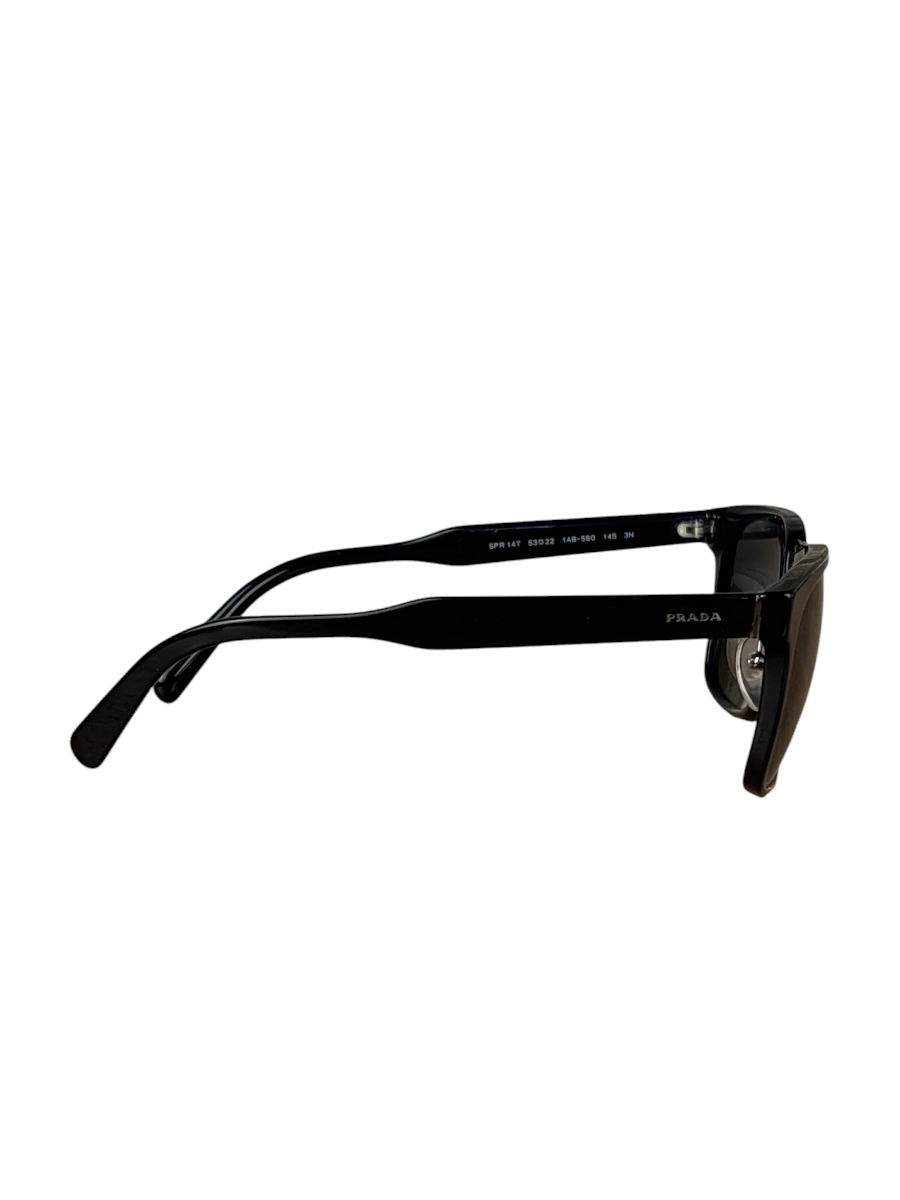 Prada Black Metal Double Bridge Sunglasses - Image 3