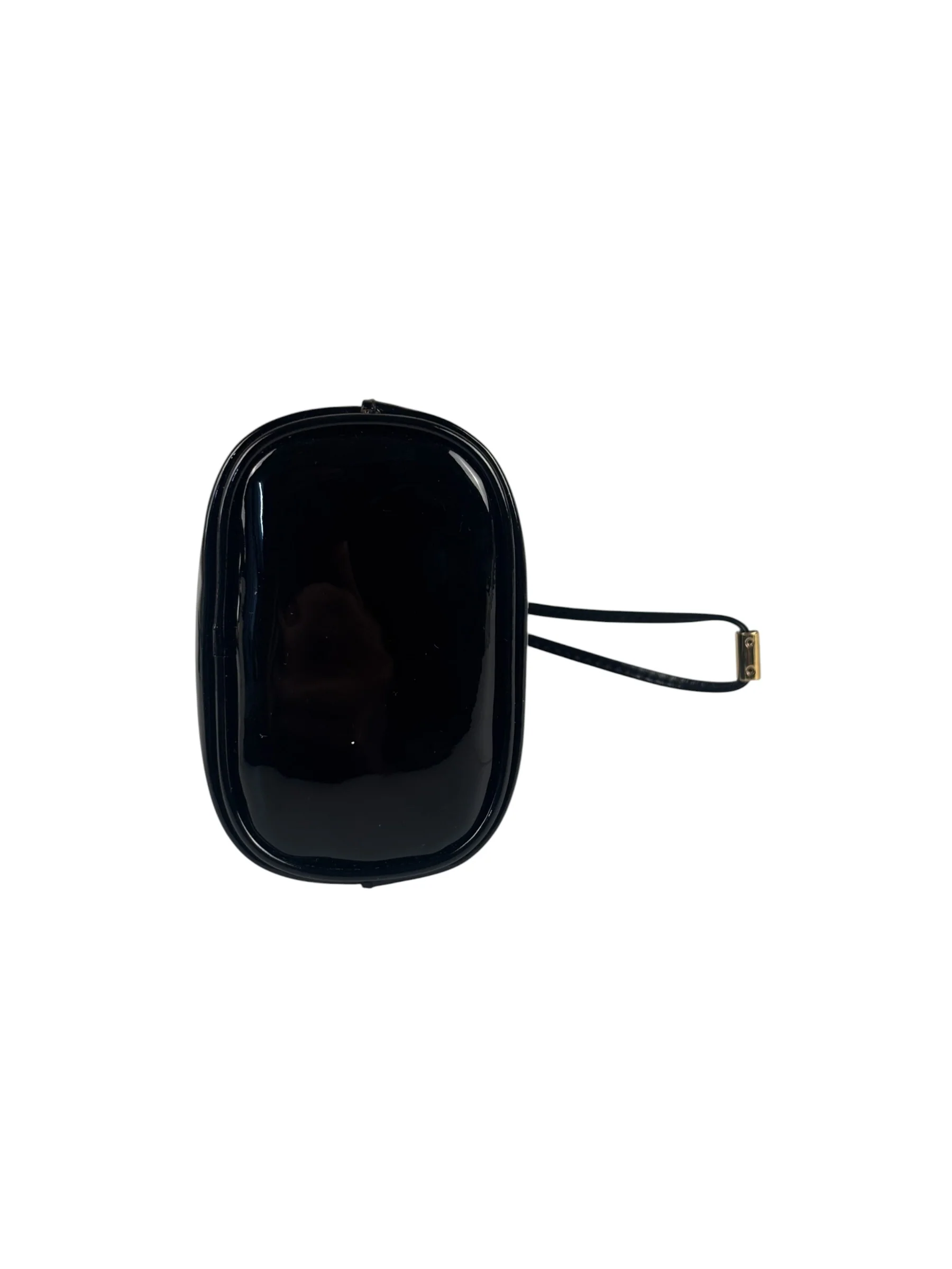 Prada Black Patent Leather Mini Chain Pouch - Image 10