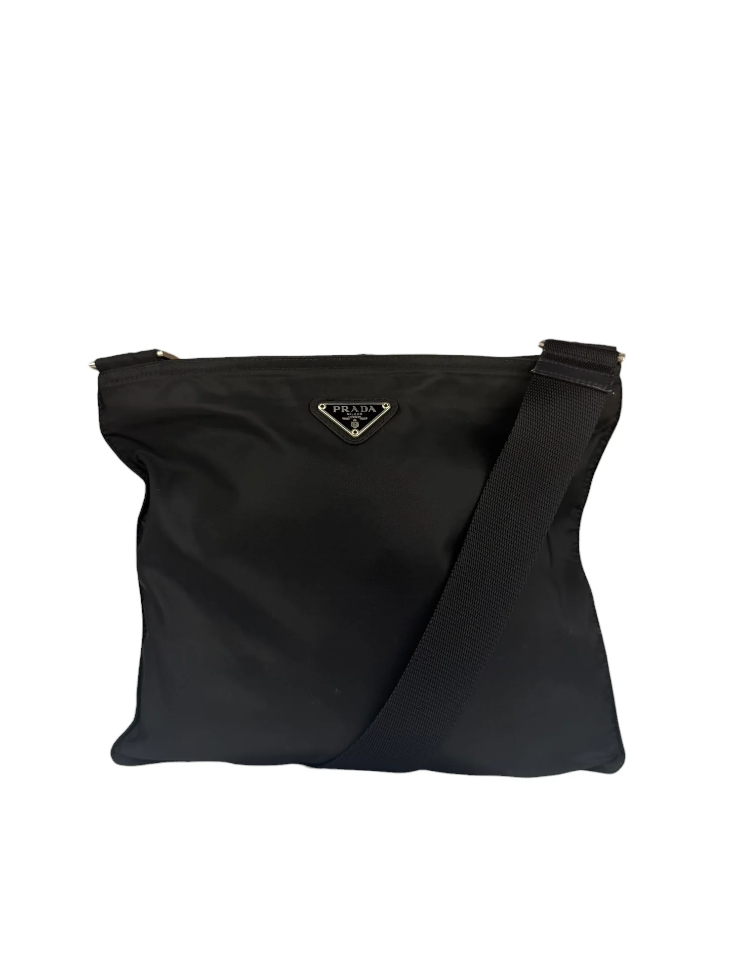 Prada Black Tessuto Nylon Crossbody Bag