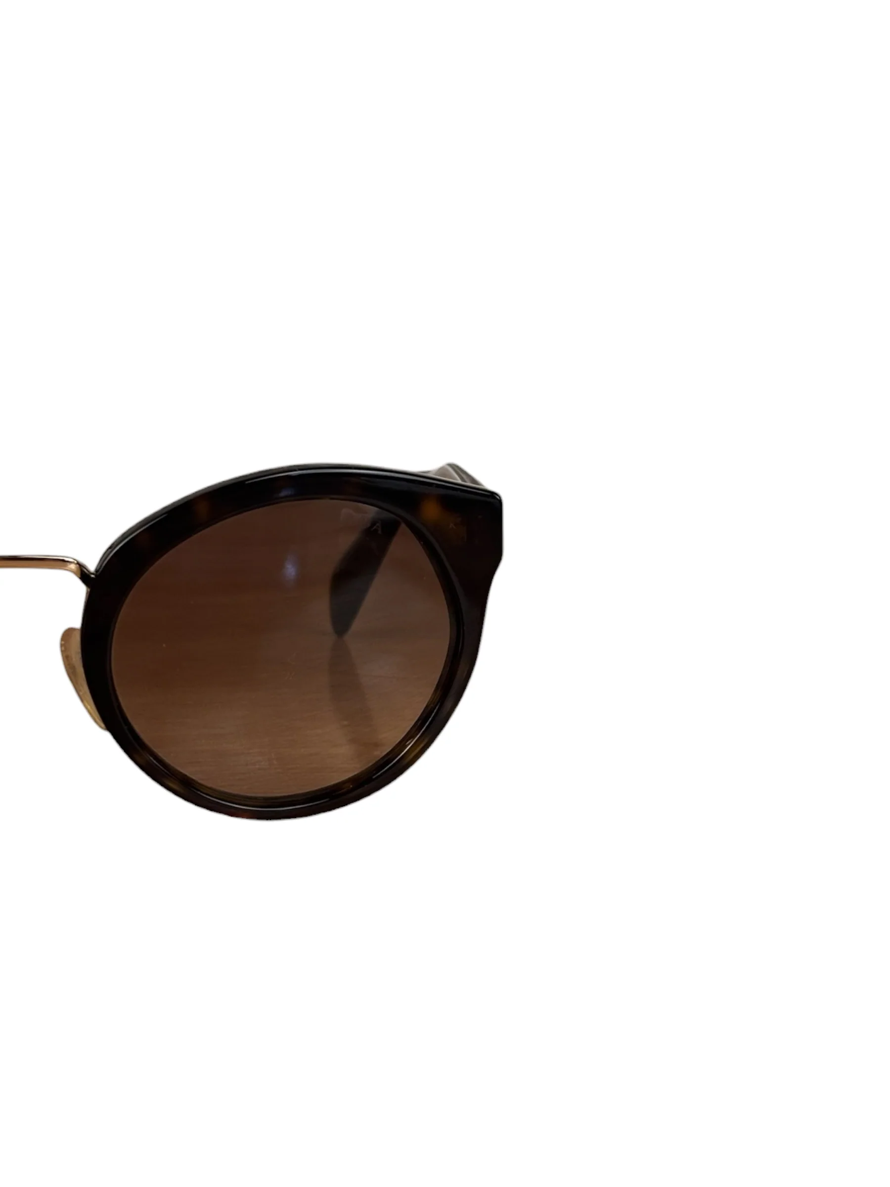 Prada Dark Tortoise Round Frame Sunglasses SPR 06T - Image 4