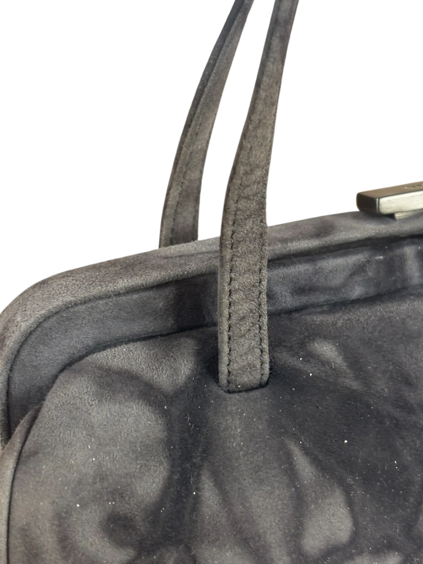 Prada Lux Grey Scamosciato Tie Dye Clutch Top Handbag - Image 12