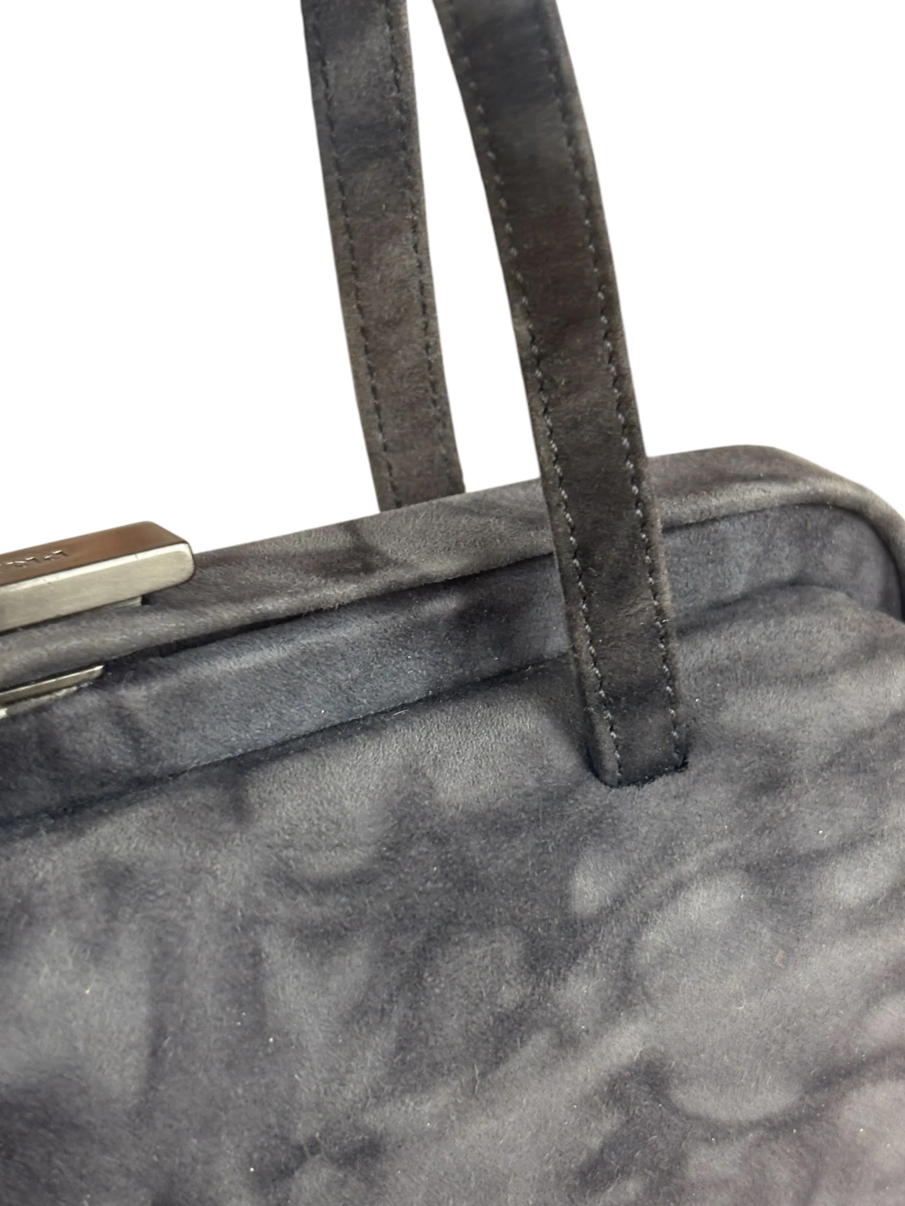 Prada Lux Grey Scamosciato Tie Dye Clutch Top Handbag - Image 15