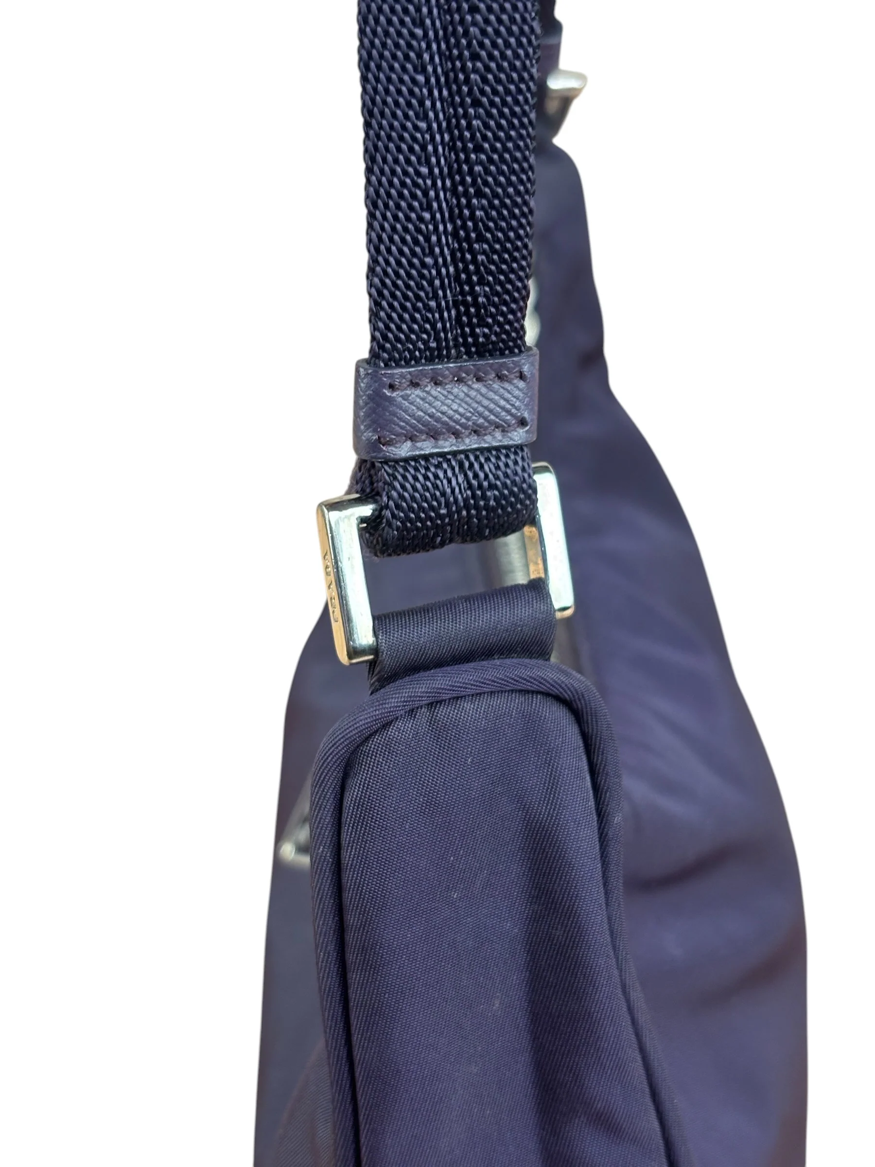 Prada Purple Tessuto Nylon Pochette - Image 13