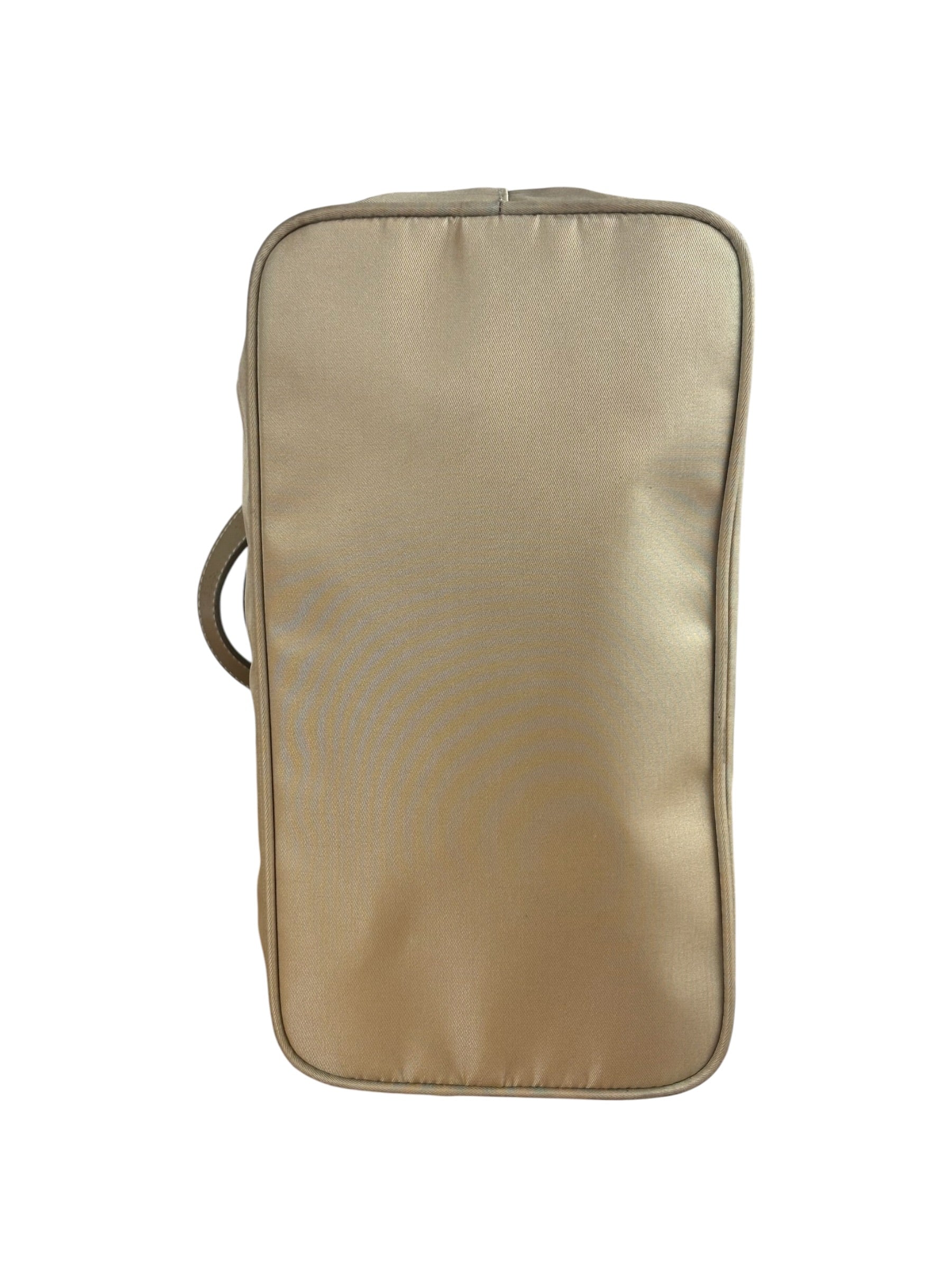 Prada Vintage Beige Nylon Top Handle Bag - Image 5