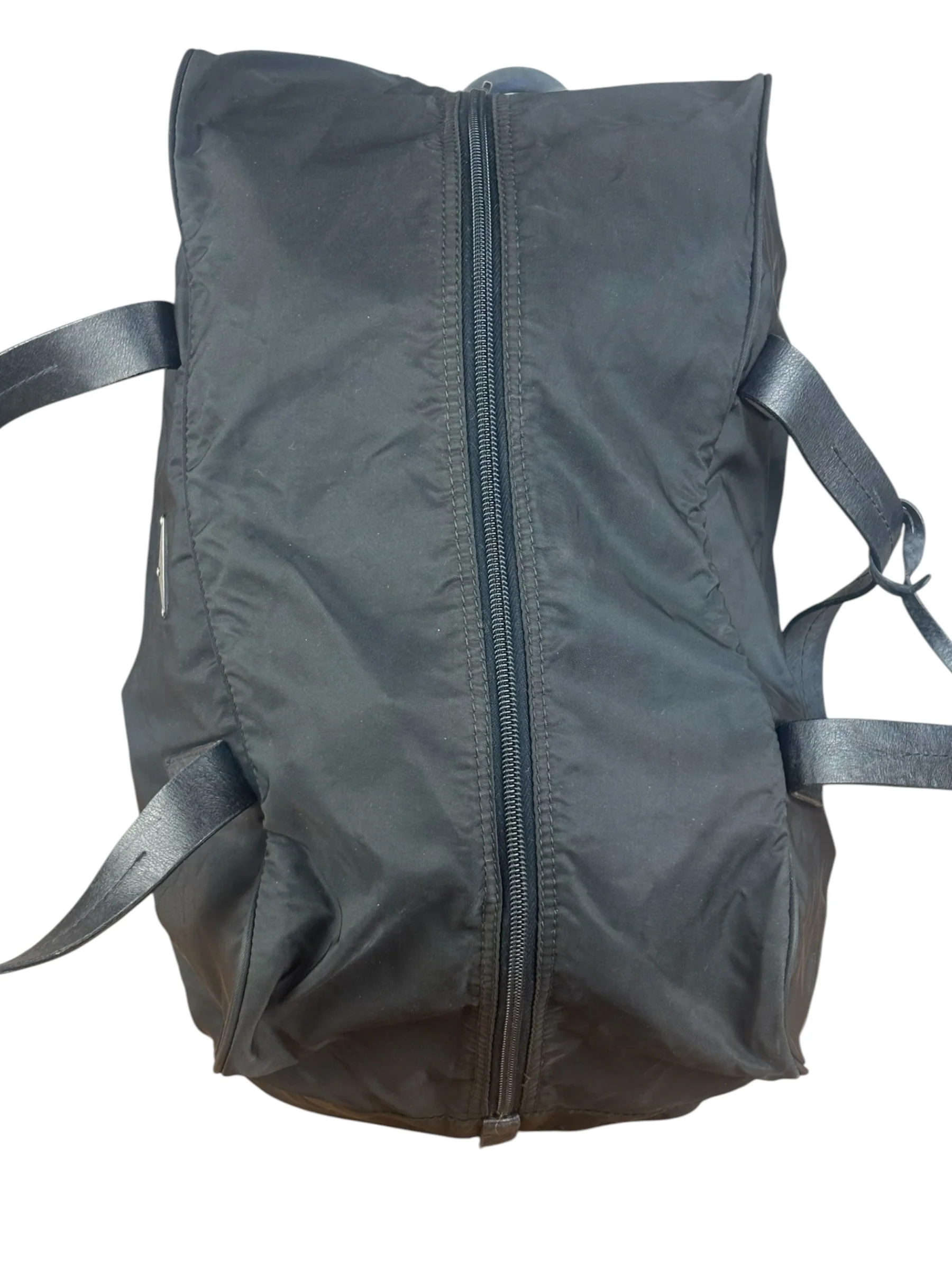 Prada Vintage Black Nylon Bowler Bag - Image 4