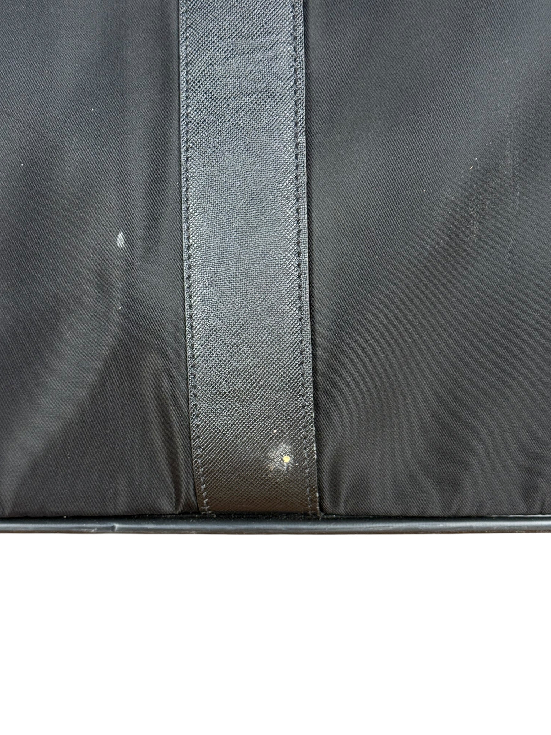 Prada Vintage Black Nylon Saffiano Travel Suitcase - Image 9