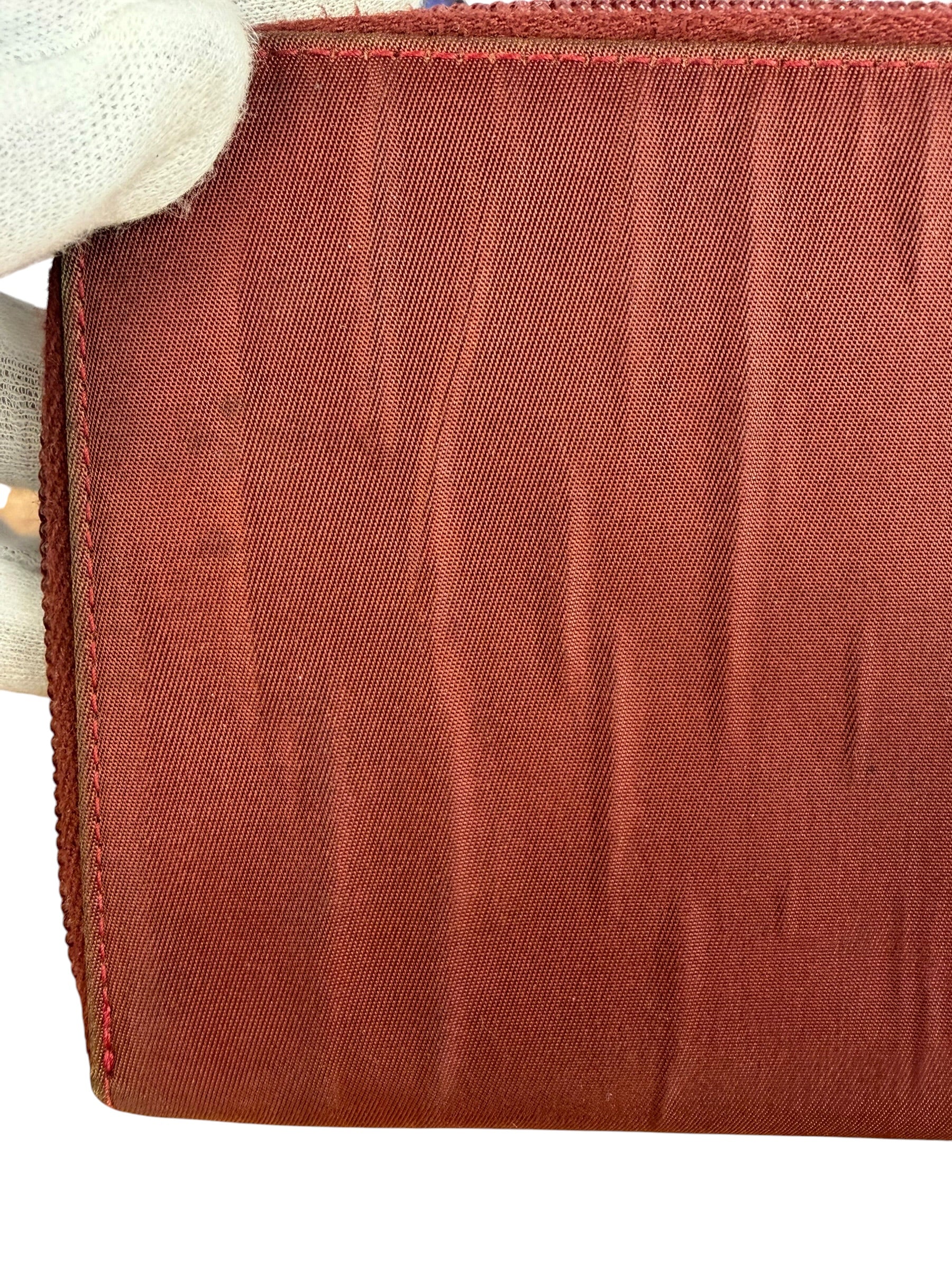 Prada Vintage Red Nylon Zip-Around Sport Long Wallet - Image 11