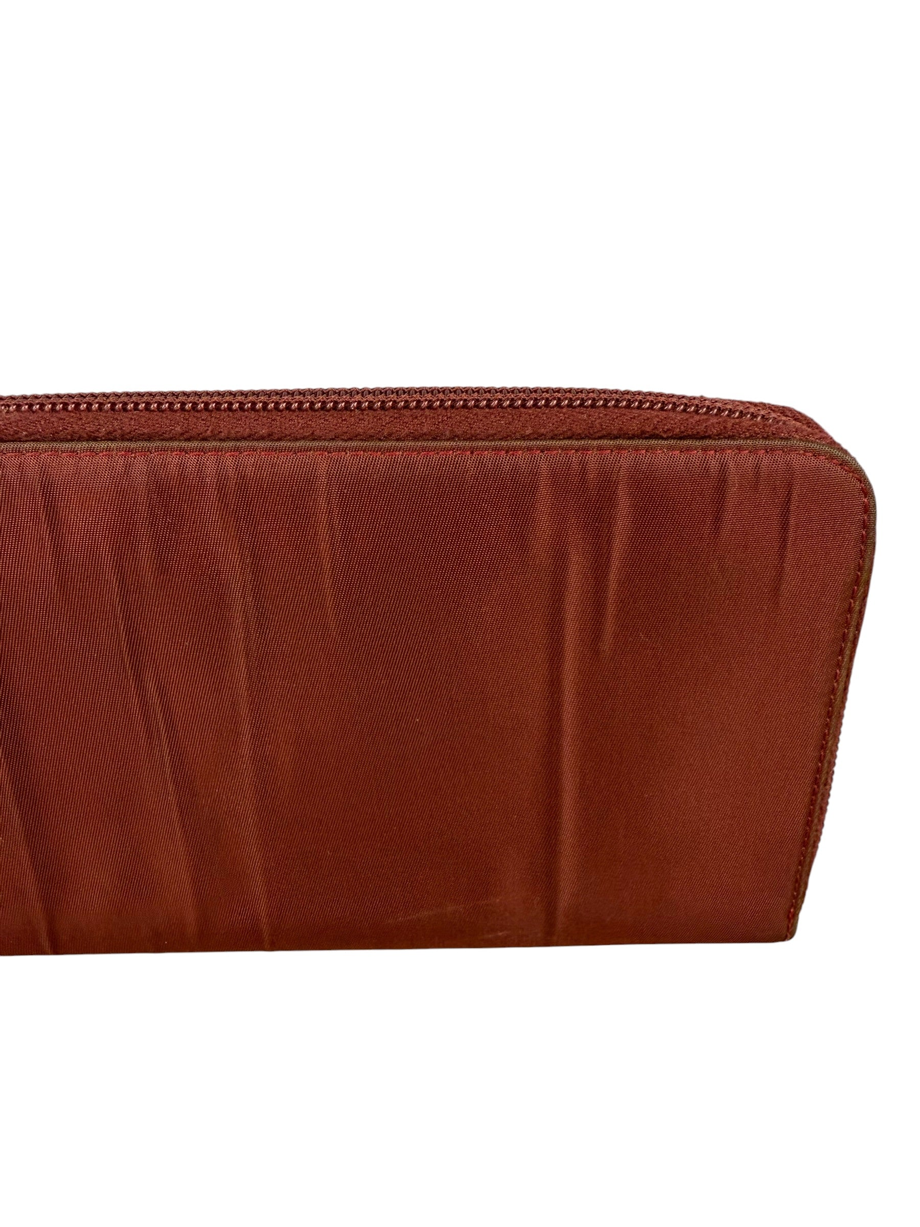 Prada Vintage Red Nylon Zip-Around Sport Long Wallet - Image 3