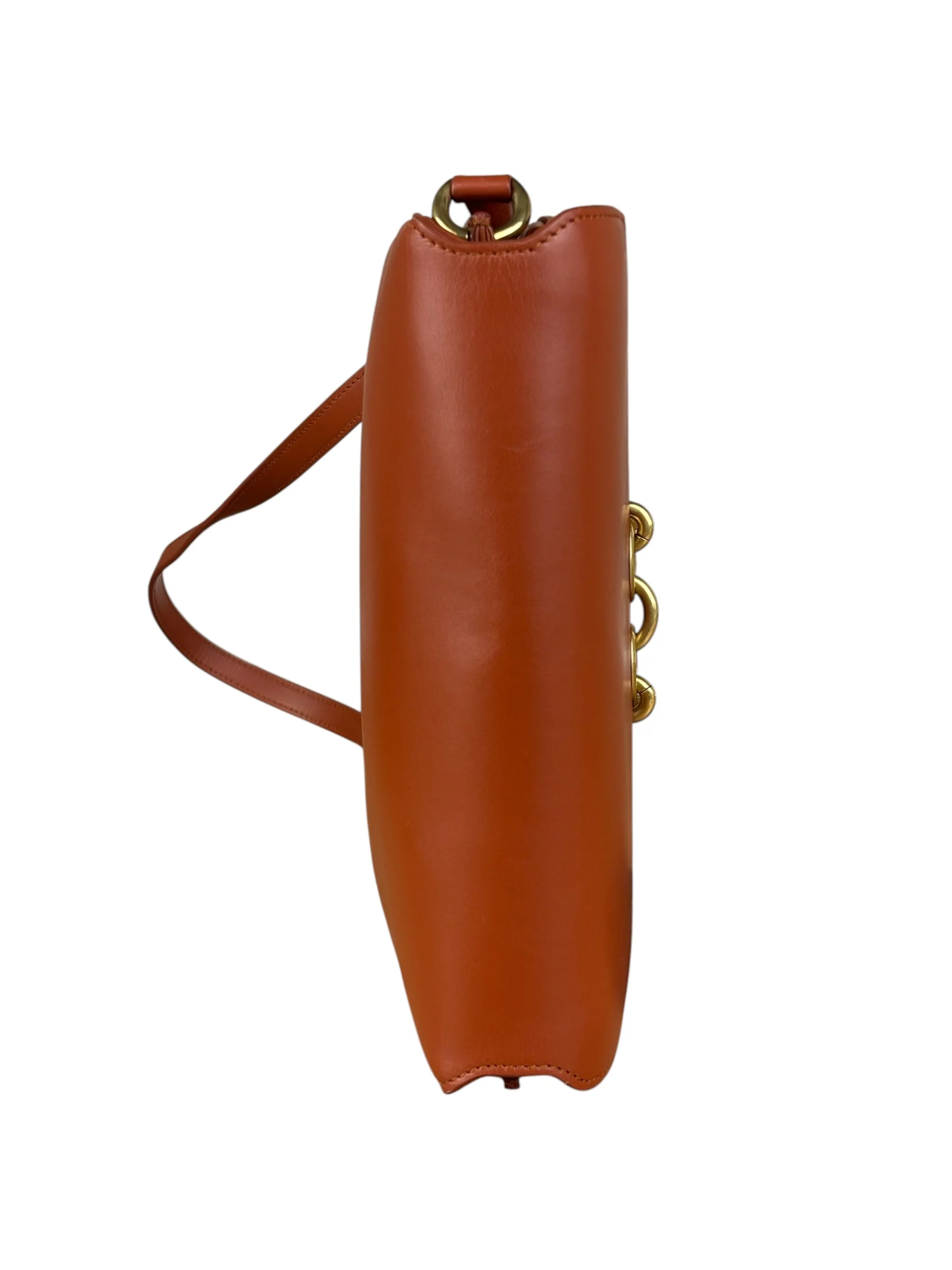 Saint Laurent Burnt Orange Le Maillon Shoulder Bag - Image 17