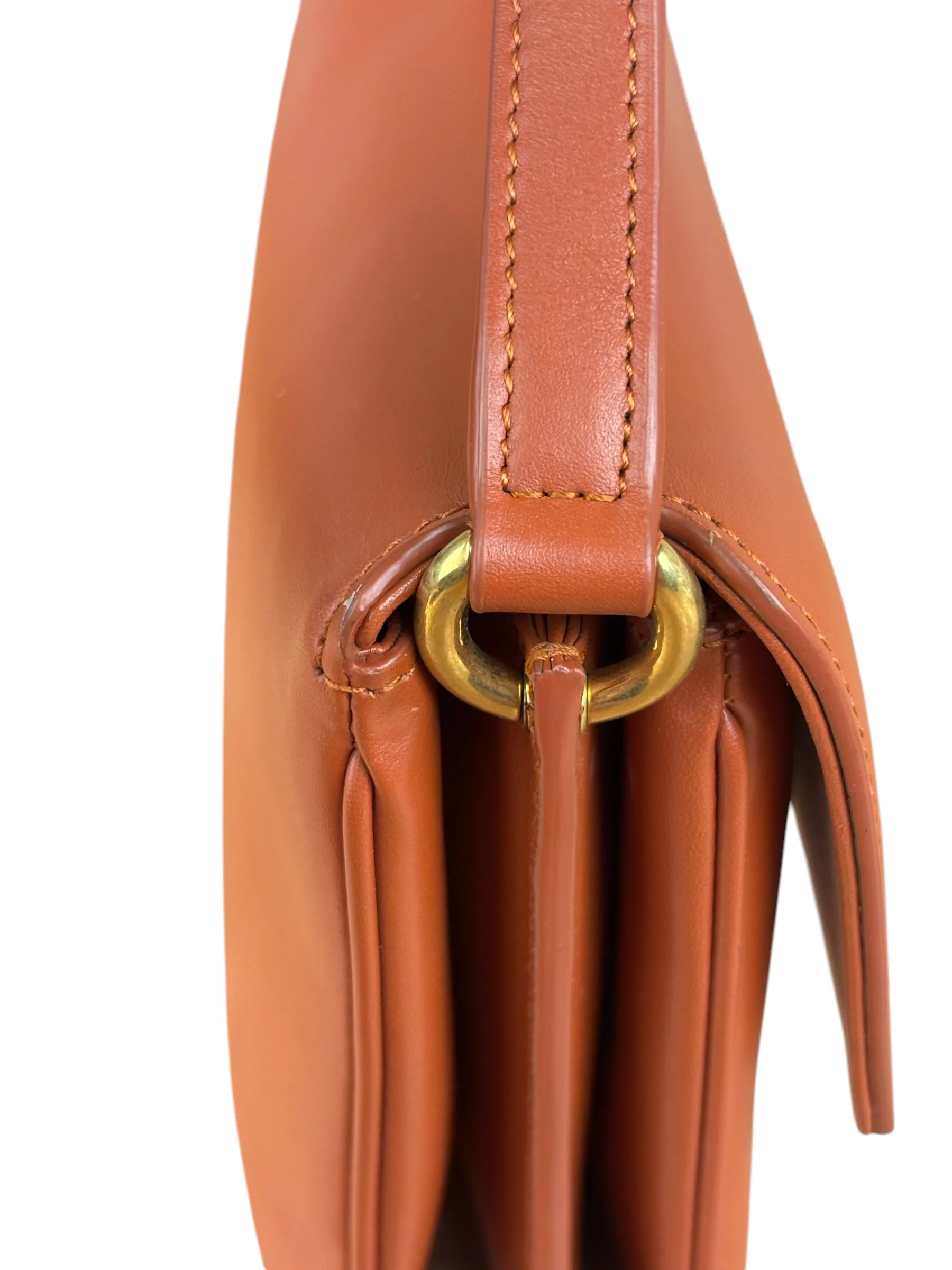 Saint Laurent Burnt Orange Le Maillon Shoulder Bag - Image 5