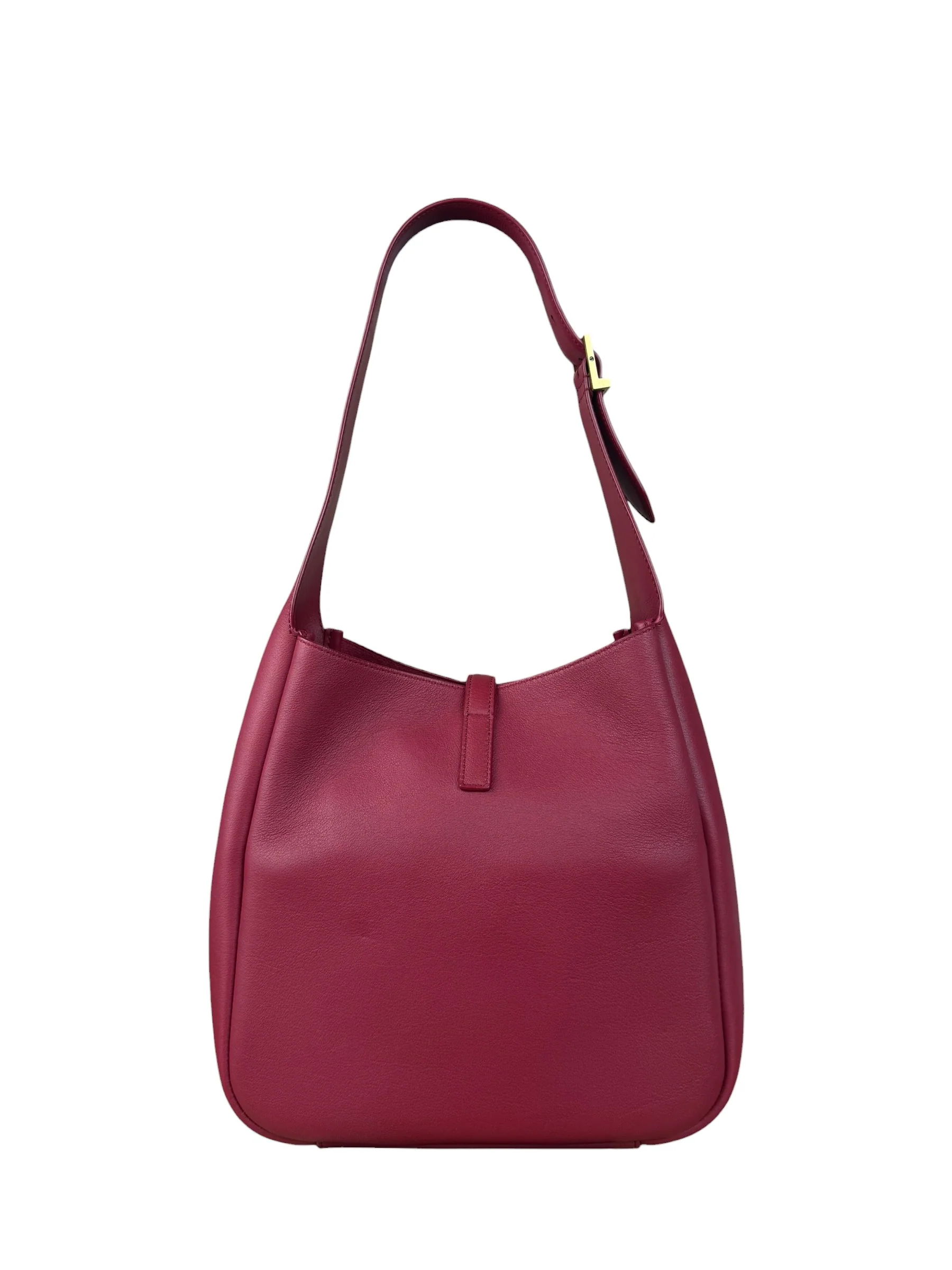 Saint Laurent Raspberry Pink Le 5 A 7 Hobo - Image 8