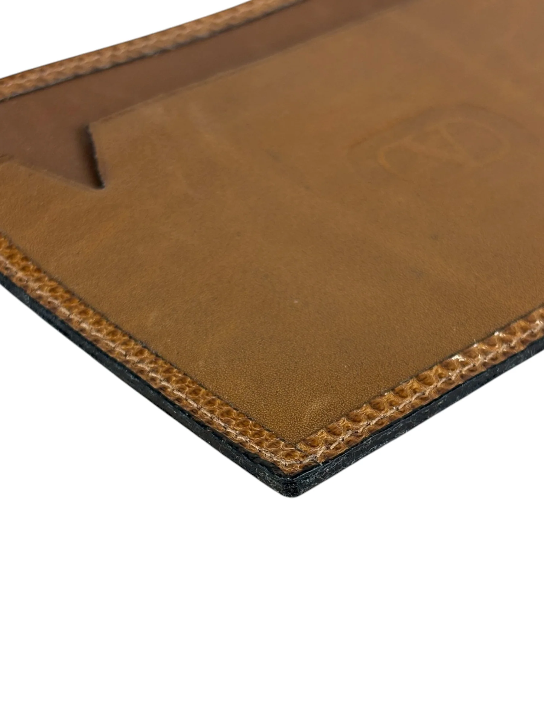 Valentino Brown Tan Leather Cardholder - Image 6
